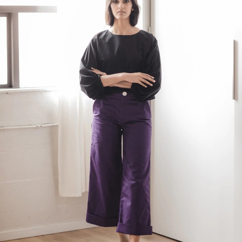 ***Fundraiser*** Et Tigre Maria Pant in purple twill. Size small.
